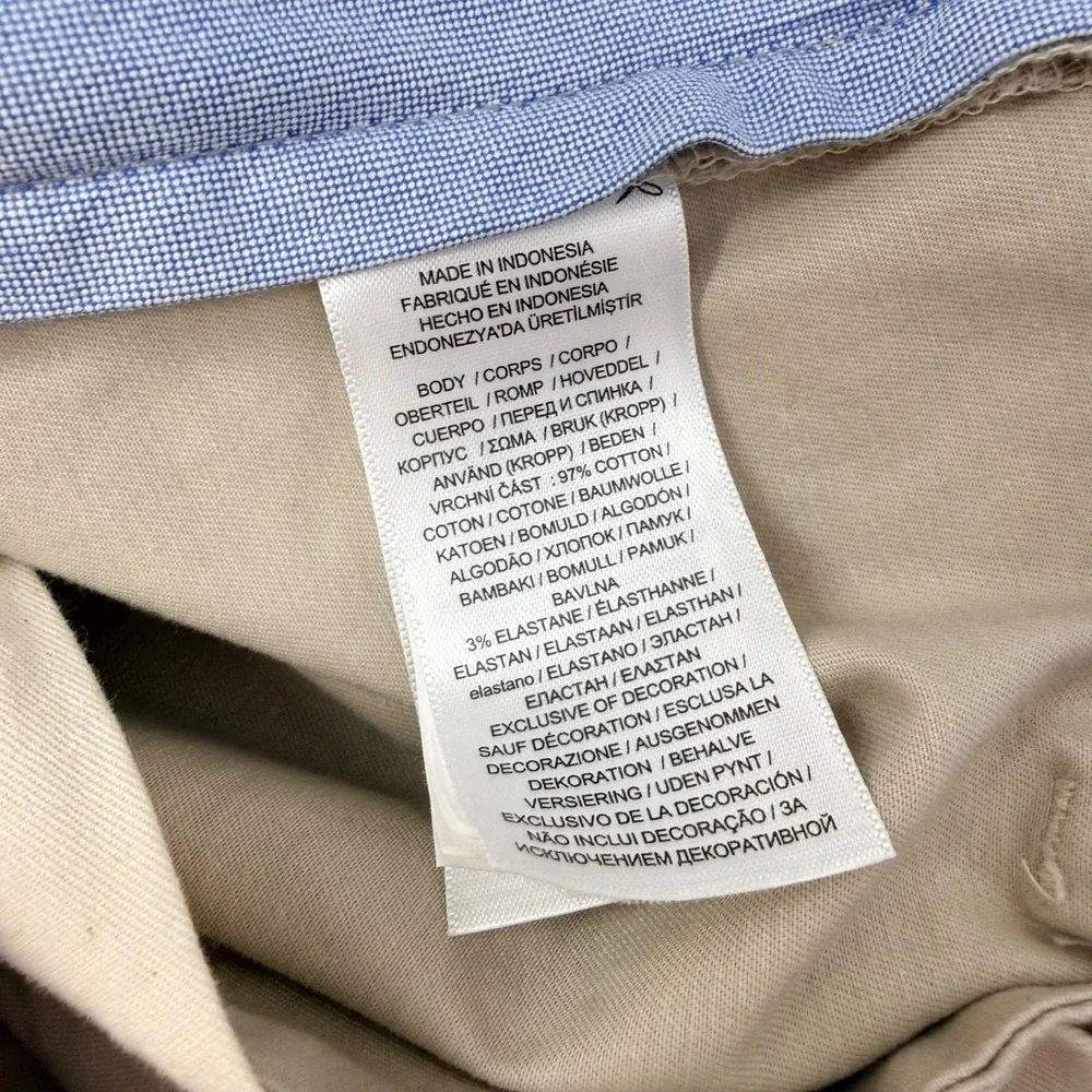 Polo Ralph Lauren Mens 38 Stretch Classic Fit 9 inch Chino Shorts Beige NEW